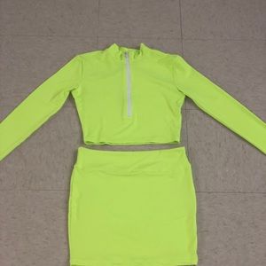 Neon Two Piece Outfit